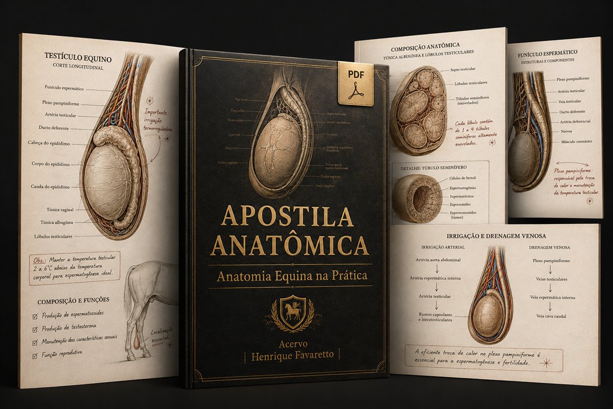 Apostila Anatômica: anatomia equina na prática, do acervo de Henrique Favaretto, em PDF
